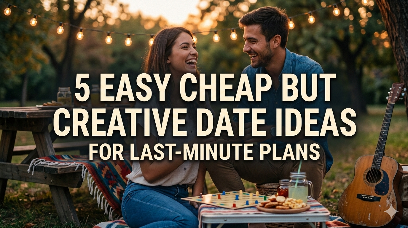 5 Easy Cheap but Creative Date Ideas for Last-Minute Plans